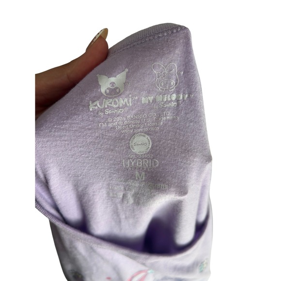 Sanrio My Melody Kuromi Graphic T Shirt Purple Women's Size M - Picture 2 of 6